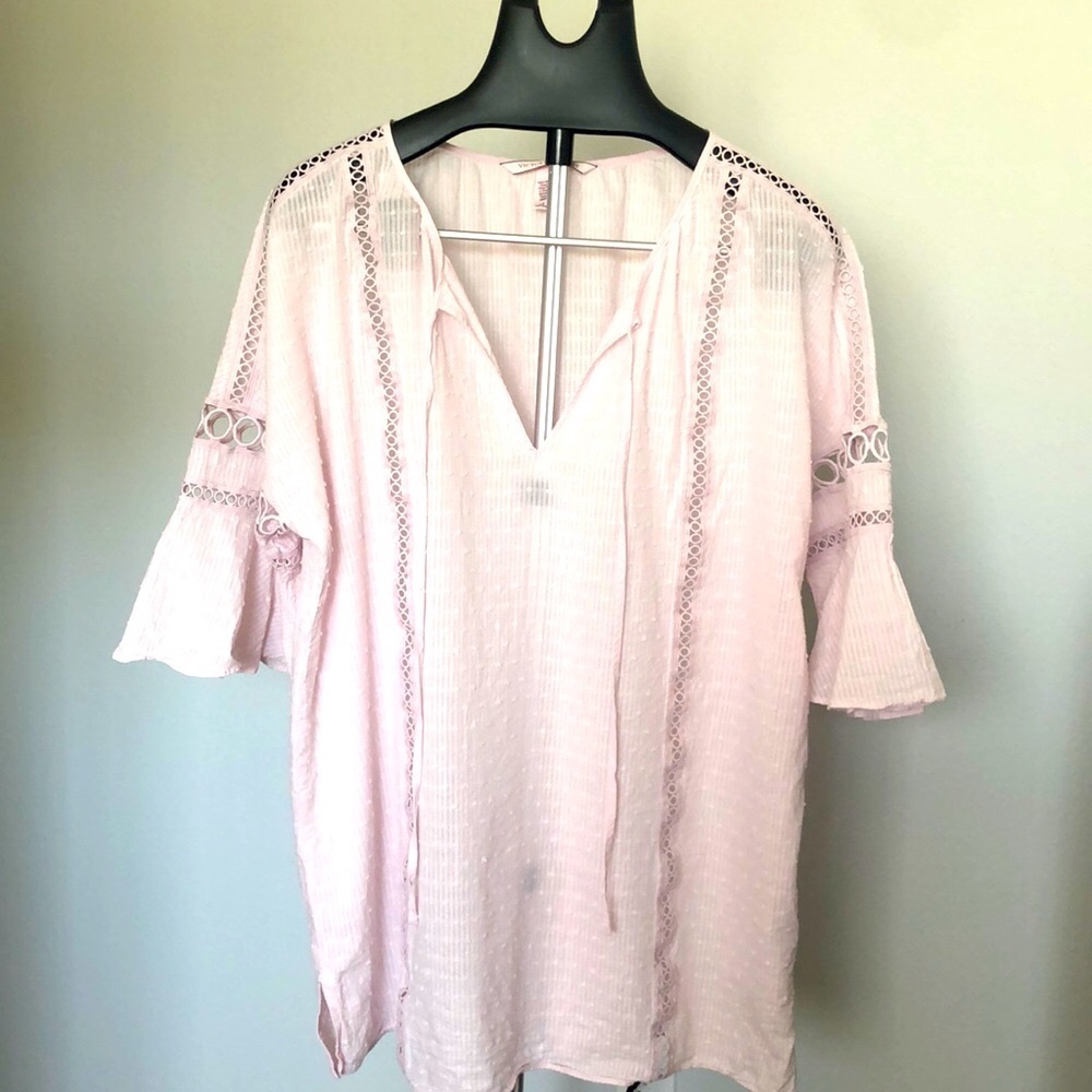 Victoria’s Secret Light Pink Beach Pool Cover Up SZ L
